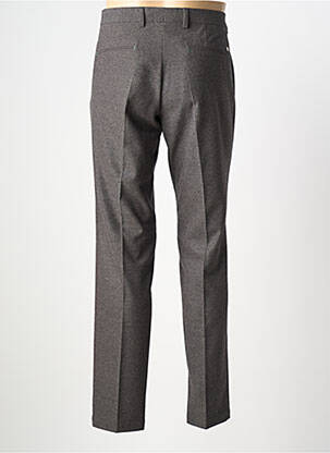 Pantalon slim tissage chiné taille haute gris MANUEL RITZ homme