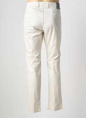 Pantalon chino fermeture zippée sous rabat avec crochet taille normale beige ROY ROBSON homme