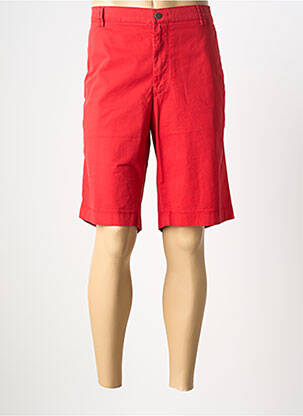 Bermuda taille à pinces taille normale rouge MEYER homme