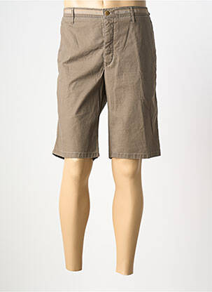Bermuda taille à pinces taille normale marron MMX homme
