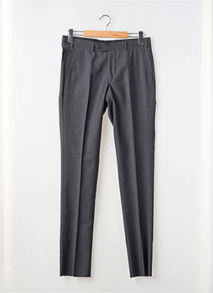 Pantalon slim tissage chiné taille haute gris SCABAL homme