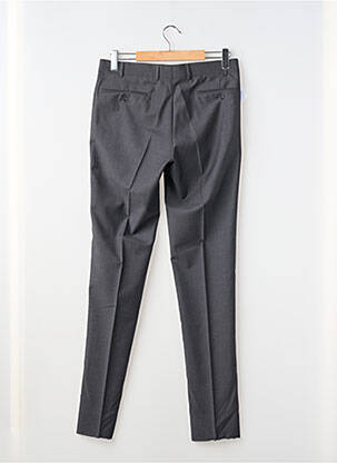 Pantalon slim tissage chiné taille haute gris SCABAL homme