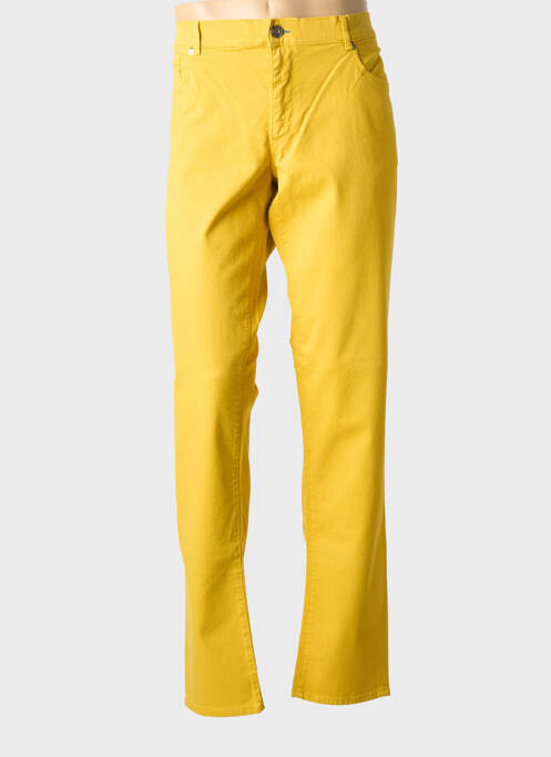 Jeans coupe slim stretch taille normale jaune TRUSSARDI JEANS homme