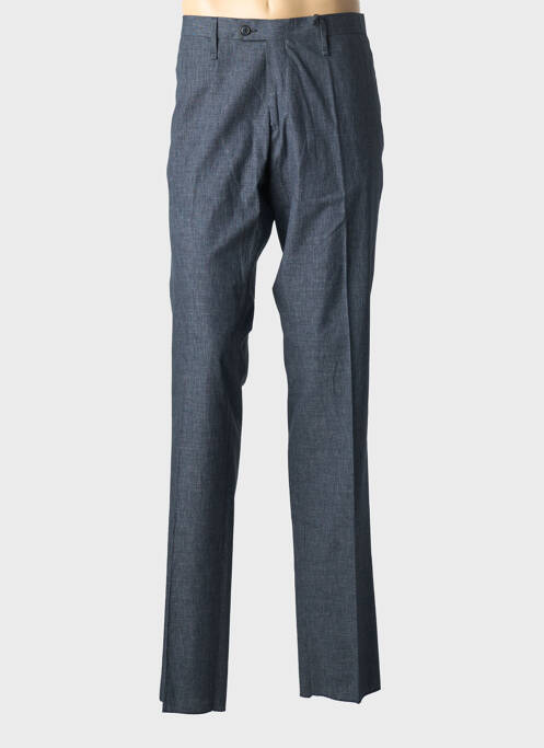 Pantalon slim tissage chiné taille normale bleu MR. RICK TAILOR homme