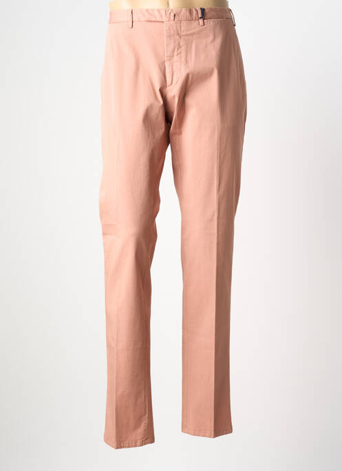 Pantalon chino tissage popeline taille normale rose SANTANIELLO homme