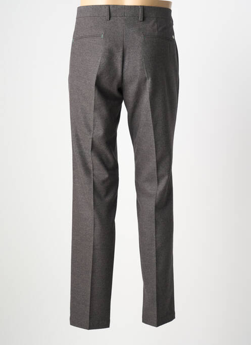 Pantalon slim tissage chiné taille haute gris MANUEL RITZ homme