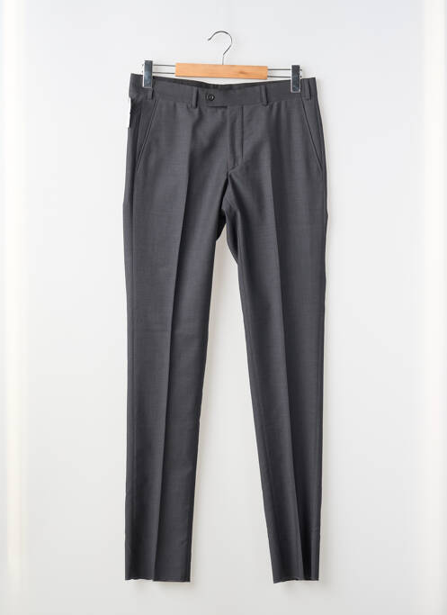 Pantalon slim tissage chiné taille haute gris SCABAL homme