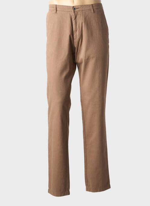 Pantalon chino marron BRUNO SAINT HILAIRE homme