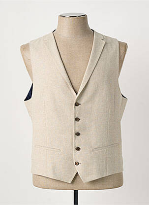 Gilet sans manche coupe cintrée beige ROY ROBSON homme