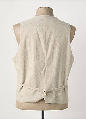 Gilet sans manche coupe cintrée beige ROY ROBSON homme