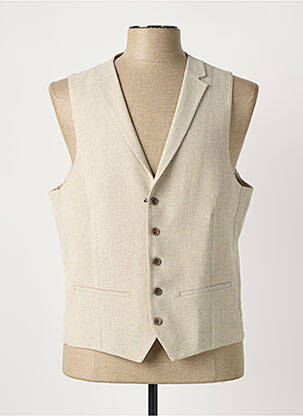 Gilet sans manche coupe cintrée beige ROY ROBSON homme