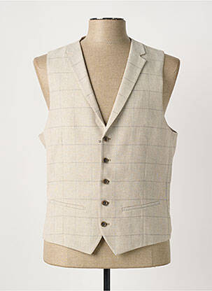 Gilet sans manche coupe cintrée beige ROY ROBSON homme
