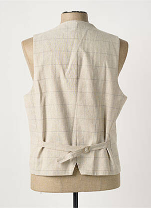 Gilet sans manche coupe cintrée beige ROY ROBSON homme