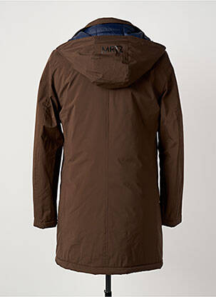 Parka manches longues a capuche marron MANUEL RITZ homme