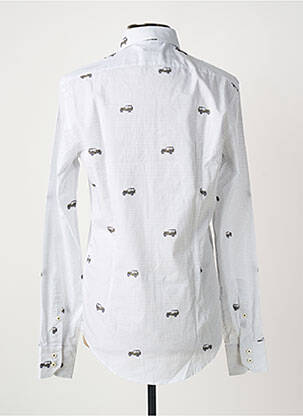 Chemise manches longues imprimé carreaux blanc VAN LAACK homme