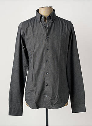 Chemise manches longues coupe cintrée gris ROY ROBSON homme