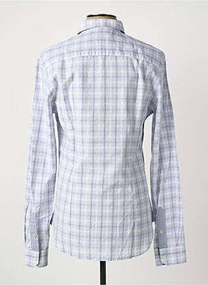 Chemise manches longues imprimé carreaux bleu CERRUTI 1881 homme