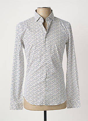 Chemise manches longues imprimé fantaisie blanc MANUEL RITZ homme
