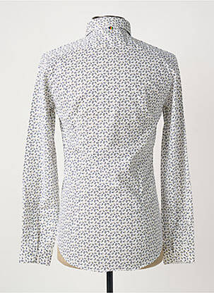Chemise manches longues imprimé fantaisie blanc MANUEL RITZ homme