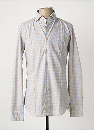 Chemise manches longues imprimé fantaisie bleu ROSSI homme
