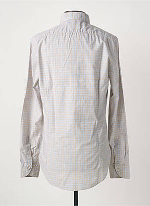 Chemise manches longues imprimé fantaisie bleu ROSSI homme
