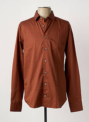 Chemise manches longues coupe cintrée marron VAN LAACK homme