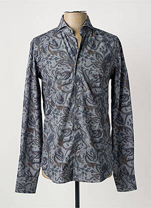 Chemise manches longues imprimé fantaisie bleu VAN LAACK homme