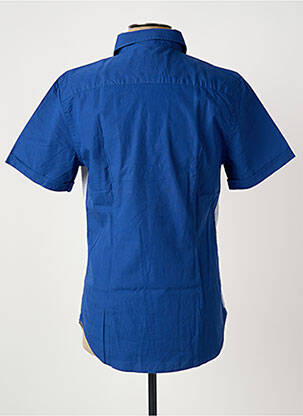 Chemise manches courtes coupe cintrée bleu CERRUTI 1881 homme
