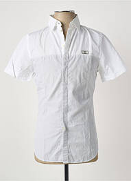 Chemise manches courtes coupe cintrée blanc CERRUTI 1881 homme