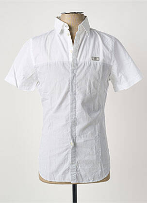 Chemise manches courtes coupe cintrée blanc CERRUTI 1881 homme