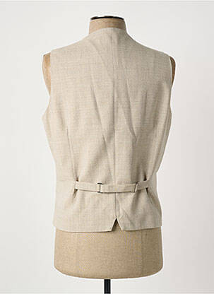 Gilet sans manche coupe cintrée beige SCABAL homme