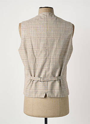 Gilet sans manche coupe cintrée beige SCABAL homme