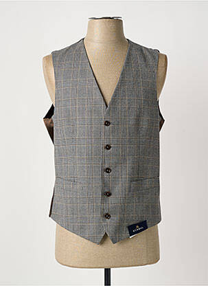 Gilet sans manche coupe cintrée gris SCABAL homme