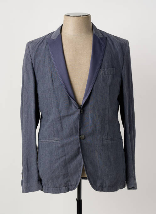 Blazer coupe cintrée bleu MESSAGERIE homme