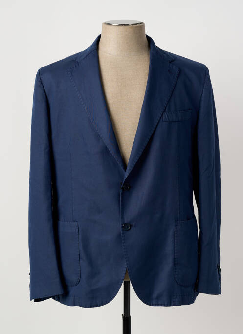 Blazer coupe cintrée bleu SANTANIELLO homme