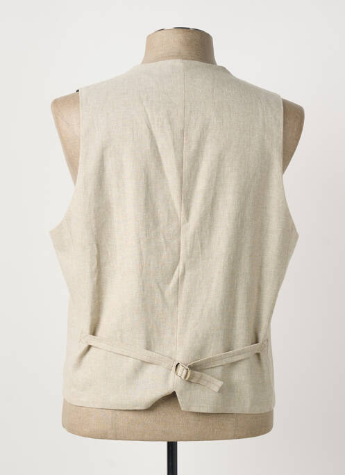 Gilet sans manche coupe cintrée beige ROY ROBSON homme