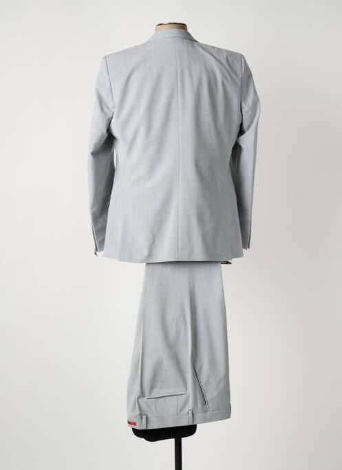 Costume de cérémonie fermeture zippée sous rabat avec crochet gris ROY ROBSON homme