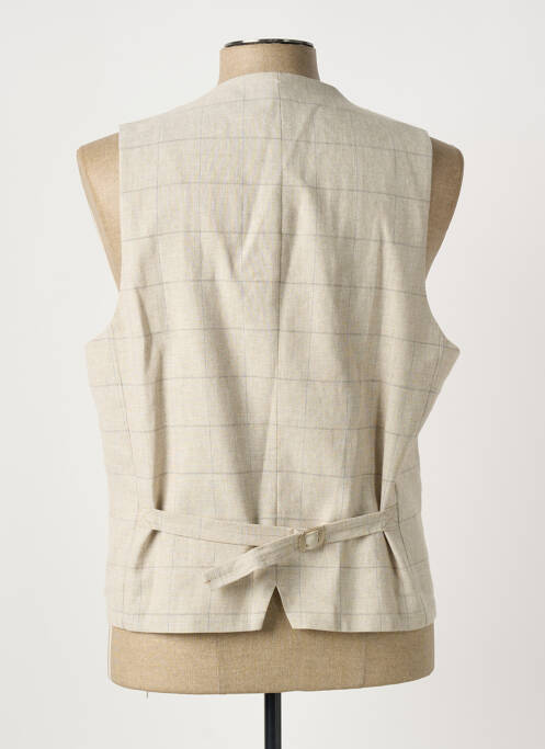 Gilet sans manche coupe cintrée beige ROY ROBSON homme