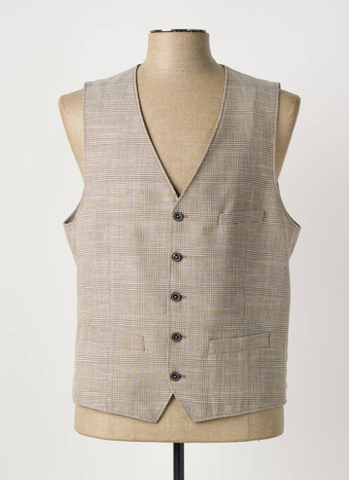 Gilet sans manche coupe cintrée beige ROY ROBSON homme