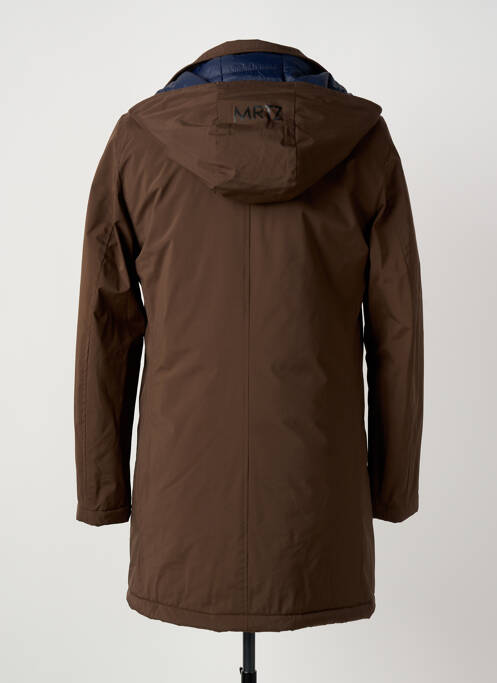 Parka manches longues a capuche marron MANUEL RITZ homme