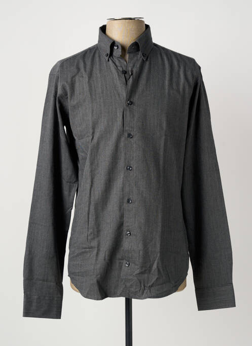 Chemise manches longues coupe cintrée gris ROY ROBSON homme