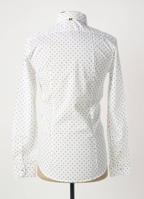 Chemise manches longues coupe cintrée blanc MANUEL RITZ homme