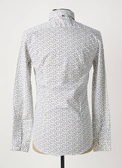 Chemise manches longues imprimé fantaisie blanc MANUEL RITZ homme