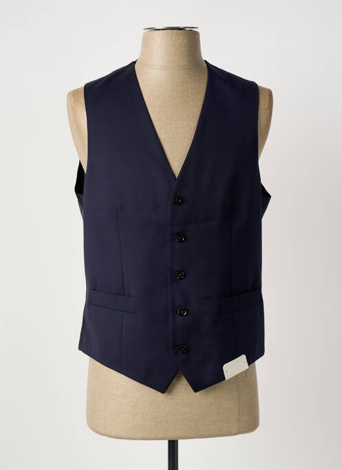 Gilet sans manche coupe cintrée bleu SCABAL homme