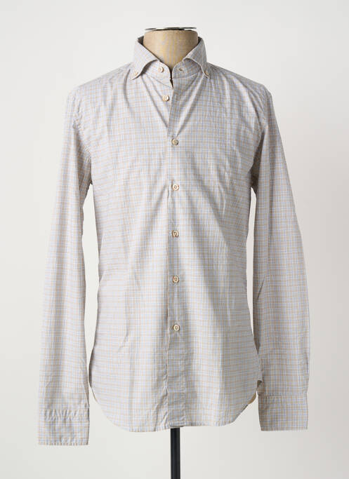 Chemise manches longues bleu ROSSI homme