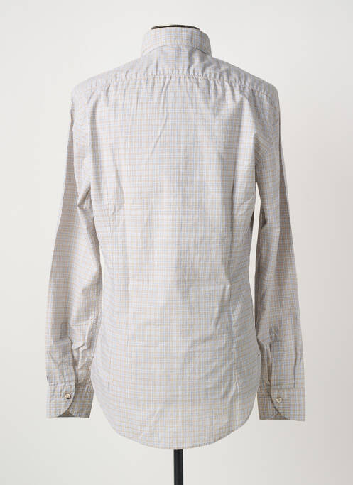 Chemise manches longues bleu ROSSI homme