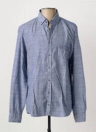 Chemise manches longues poches bleu JUPITER homme