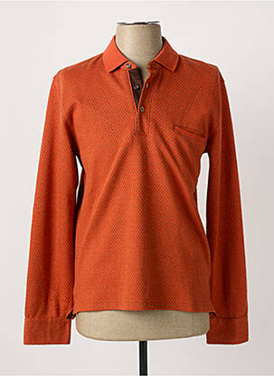 Polo manches longues manches longues orange LA SQUADRA homme