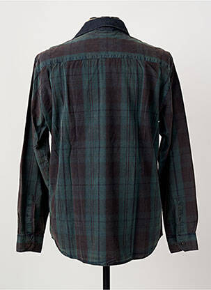 Chemise manches longues imprimé écossais gris MONTE CARLO homme