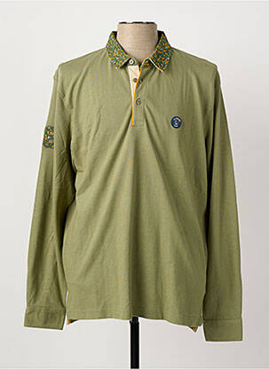 Polo manches longues manches longues vert LA SQUADRA homme